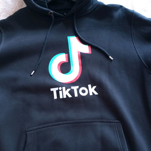 Tik Tok hoodie new, black, unisex XL