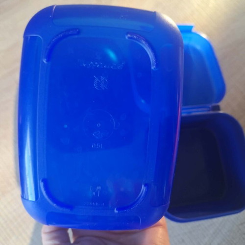 Tupperware two containers used, 450ml and 0.5L