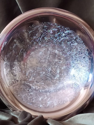 Vintage silver-plated WMF bowl used with filigree designs