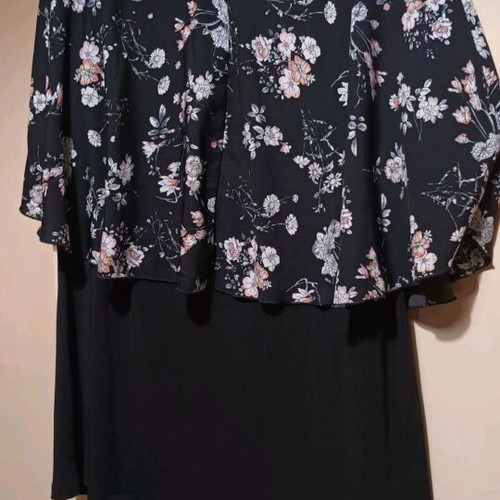 Moka blouse with integrated short vest new, XL - XXL