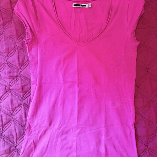 3 cotton V-neck T-shirts, multicolor