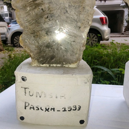 Mineral crystals like new, four large pieces of semi-precious stones