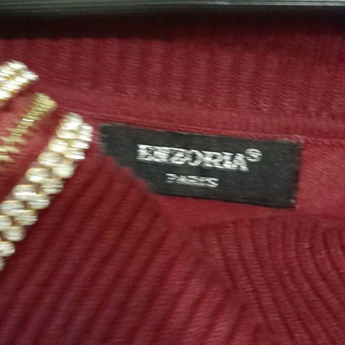 Medium blouse dress new, burgundy with ruching and zippers