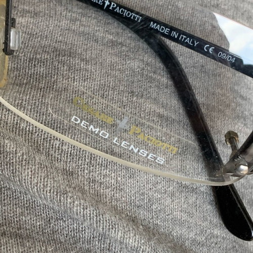 Cesare Paciotti Authentic Rimless Eyeglass Frame New Black