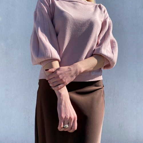 Liu Jo knitted sweater used, pink, size M