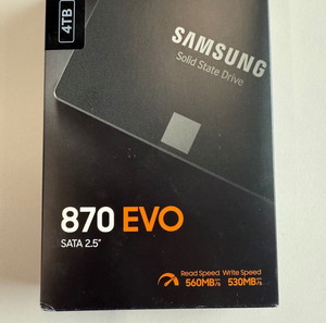 Samsung 870 Evo SSD 4TB 2.5” SATA