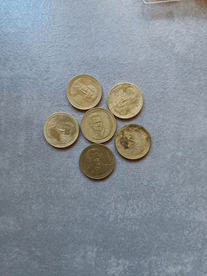 20 drachma coins used, Greece