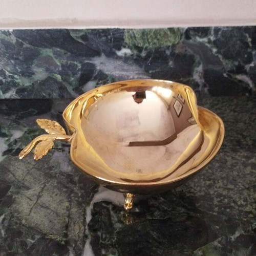 Vintage gold plated decorative bowls set 24K
