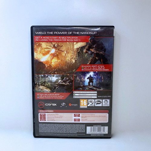 Crysis 3 PC game used, complete in box with manual
