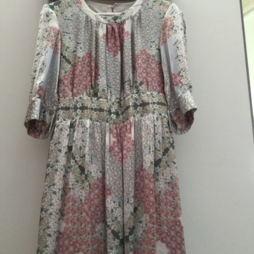 Long satin dress multicolored made to order size M