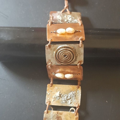 Copper silver handmade bracelet new
