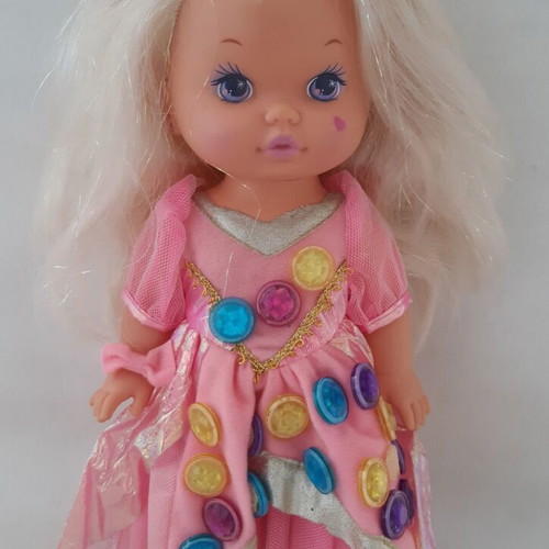 Mattel 1992 Lil Miss Magic Jewels doll used