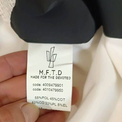 Men's MFTD windbreaker black-white like new, size S/2