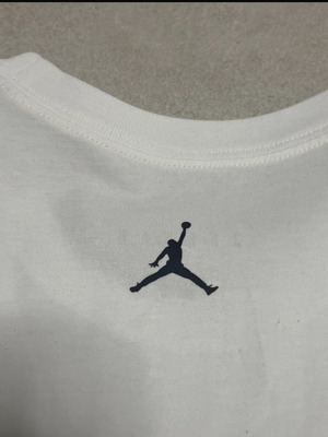 Jordan T Shirt New, White and Black, Size L