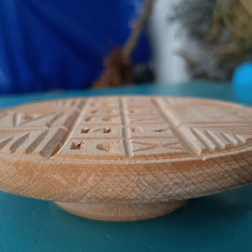 Wooden Prosphoro Stamp like new, diameter 12.5 cm