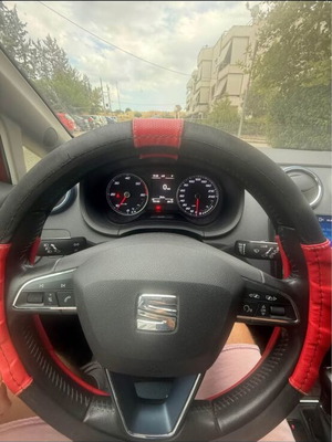 Seat Ibiza 1.4 TDI Connect 2015 σαν καινούργιο, αυτόματο, κόκκινο