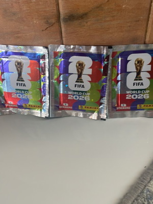 Panini FIFA World Cup 2026 sticker packs, 3 sealed