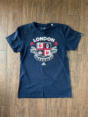 T-shirt μπλούζα Adidas μπλε σκούρο, μέγεθος Small, σαν καινούργιο