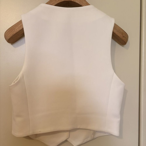 Zara vest like new, white, size M