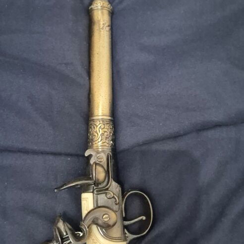 Replica pistol used English decorative