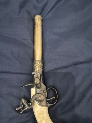Replica pistol used English decorative
