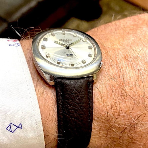Citizen electro-mechanical watch like new, vintage 1965-70s, 36mm