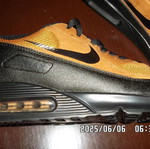 Nike Air Max athletic shoes new, size 45, tan with black