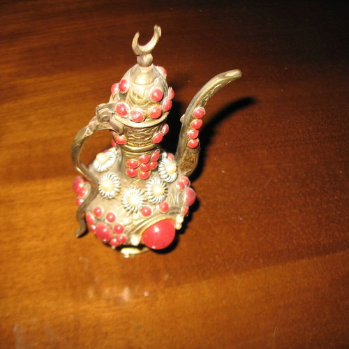Vintage miniature teapot used from Constantinople
