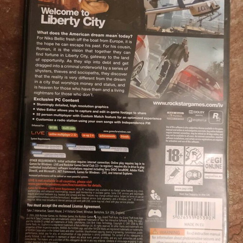 Grand Theft Auto IV PC like new