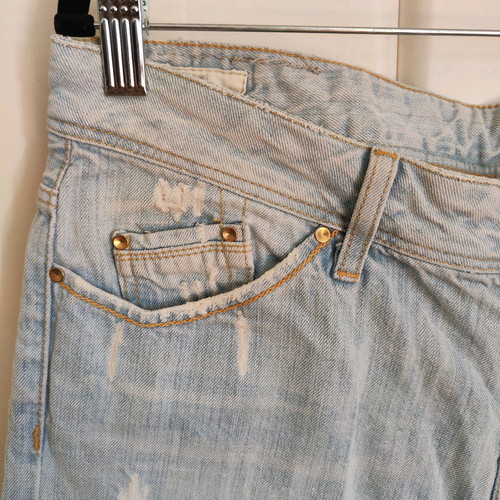 Women's Denim Shorts Staff Jeans "Doriana" distressed (Size W29)