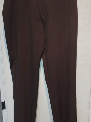 Fabric brown pants used, size 48, wide straight fit