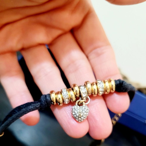 Juicy Couture Heart Bracelet like new, black and gold