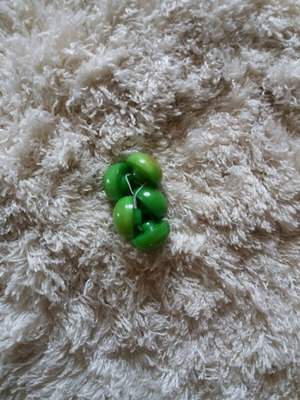 Зелени копчета като нови, комплект от 5 броя