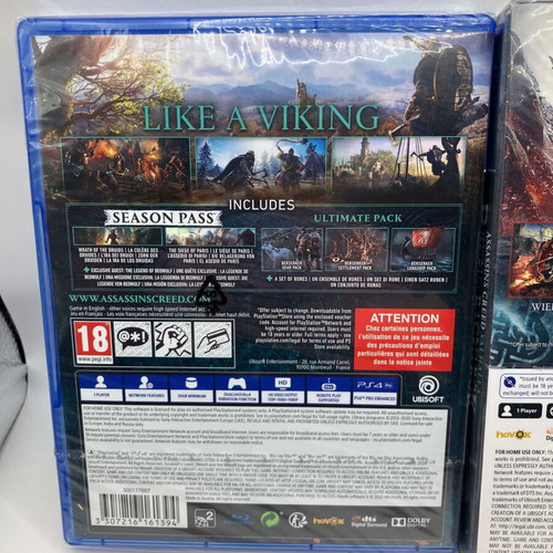 Assassin's Creed Valhalla Ultimate Edition PS4 with Dawn of Ragnarok PS5 DLC new