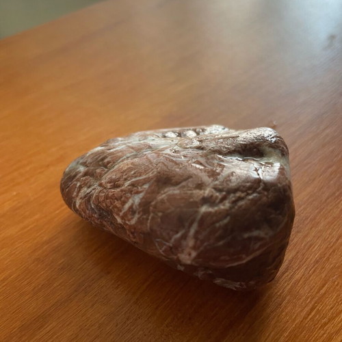 Red jasper with quartz veins natural stone new