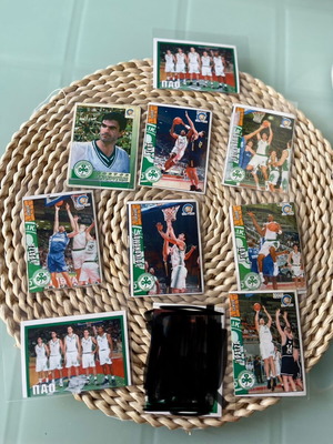 Panathinaikos stickers used 9 pieces 1997