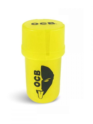 OCB plastic grinder 40mm 2 in 1 yellow new