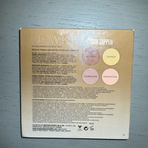 Glow Kit Sundipped Anastasia Beverly Hills highlighter palette like new