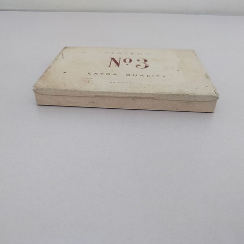 Player's No3 Vintage Metal Cigarette Box Used