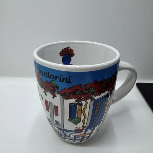 Santorini mug used commemorative