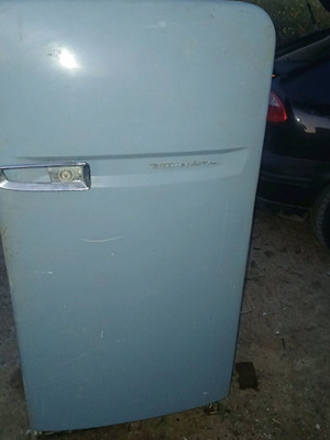 Westinghouse refrigerator used, collectible from 1950 with wear