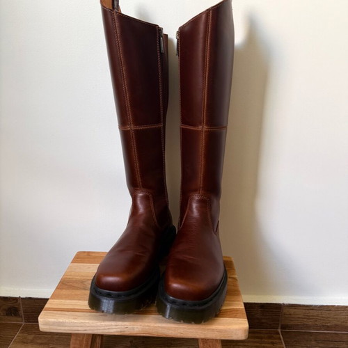 Dr. Martens Amaayah μπότες ιππασίας καφέ καινούργιες, δέρμα, 38