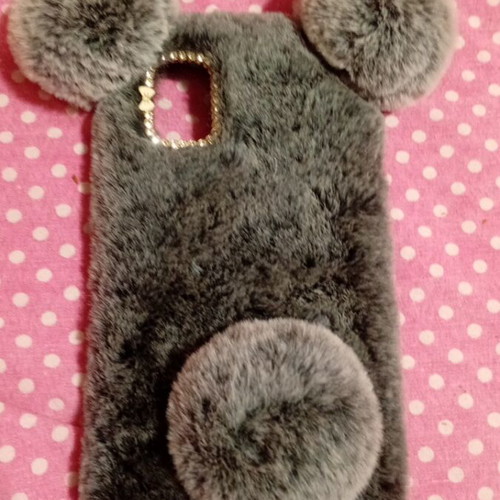 Fur teddy bear case for Samsung Galaxy A06 like new