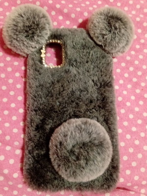 Fur teddy bear case for Samsung Galaxy A06 like new
