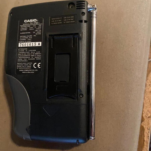 Casio portable TV collectible, used