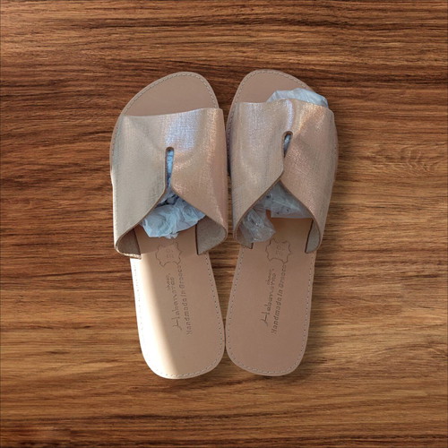 Women's handmade sandals new, size 39, beige