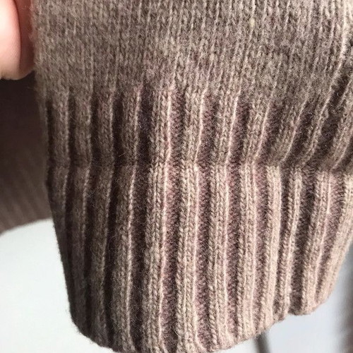 NewMan men's sweater used 100% wool brown XL