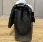 Quilted shoulder bag like new, black