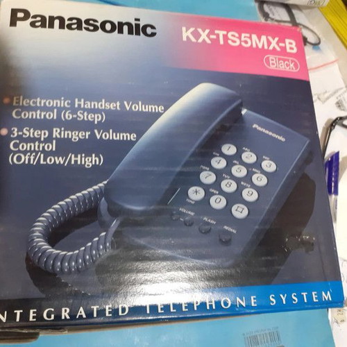 Panasonic KX-TS5MX-B home phone new, black, wired