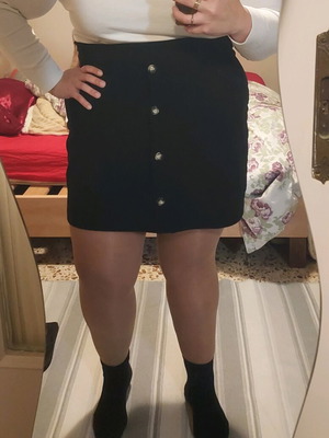 Shein Curve Black Corduroy Skirt like new, size XXL